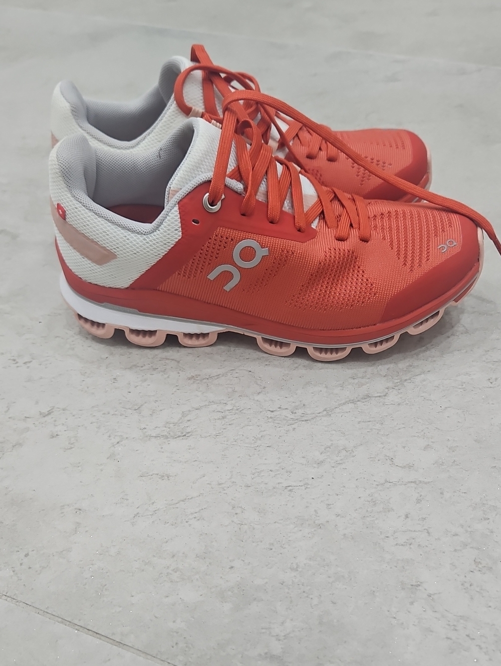 On Cloudswift Athletic Shoes in Orange & White
